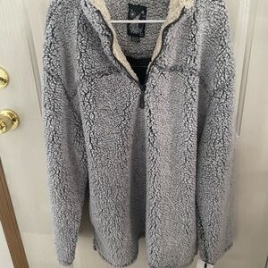 Men's Sherpa Fleece Jacket in Gray